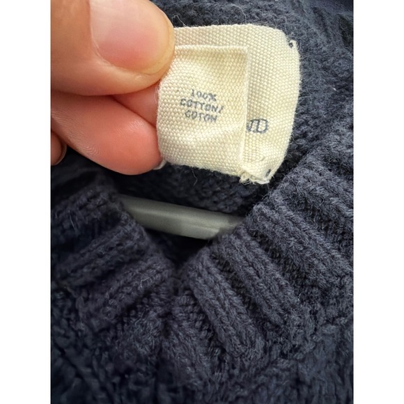 Lands End Kids Navy Blue V Neck Knit Sweater Vest Size Small (8) - Picture 5 of 6